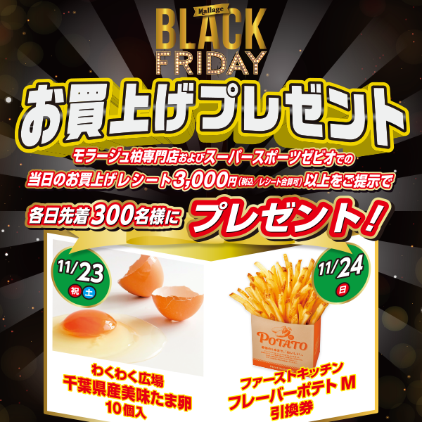 BLACKDRIDAY お買上げ